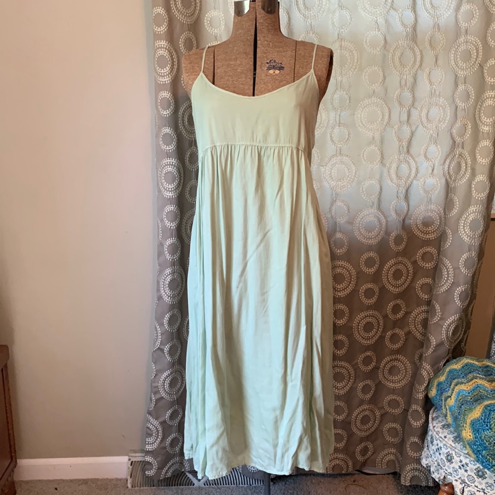 Lou & Grey (LOFT) Celedon Long Summer Strappy Dress Size M